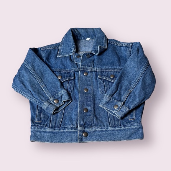 Kids Rainforest Cafe Las Vegas Denim Jacket Animal Embroidery On Back Size XS - Picture 1 of 9